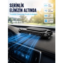 Belle Fusion Mey Ithalat® Araç Koltuk Başlığı Soğutucu Fan USB Şarjlı 3 Kademeli Sessiz Boyun Serinletici
