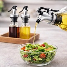 CATEKSSS Sızdırmaz Kapaklı Şişe Tıpası Yağdanlık Ucu Gri