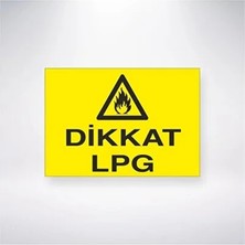 CATEKSSS Dikkat Lpg Sticker 20X28 cm