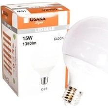 Karahanbey LEDP016 G95 15W Beyaz Glop LED Ampül