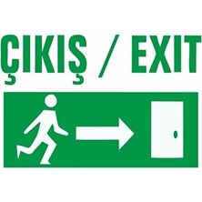 CATEKSSS Çıkış Exıt Sağ Oklu Levha