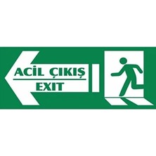 CATEKSSS Acil Çıkış Exıt Yönlendirme Levhası