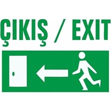 CATEKSSS Çıkış Exıt Sol Oklu Levha