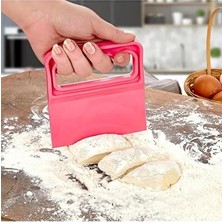 CATEKSSS Hamur Kesici Kazıyıcı Spatula, Pratik Hamur Kesme Spatulası, Hamur Kesici Plastik Çok Renkli