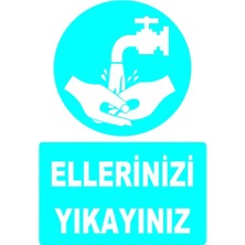 CATEKSSS Ellerinizi Yıkayınız Levhası