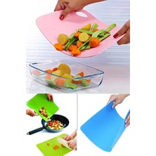 CATEKSSS Bükülebilir Kesim Tahtası Pratik Kesme Panosu AK-685 Plastik Turuncu