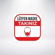 CATEKSSS Maskeni Tak 20X20 21X35 Arkası Sticker