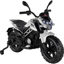 Belle Fusion Mey Ithalat® 447 Motocross Akülü Motosiklet Beyaz
