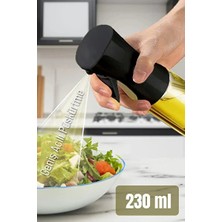 CATEKSSS Püskürtmeli Sprey Yağdanlık Cam Şişe - Izgara Fritöz Salata Yağ PÜSKÜRTÜCÜ(230 Ml) Beyaz