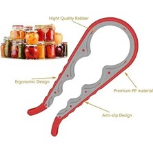 CATEKSSS Kavanoz Şişe Kapak Açacağı 4 Boğum 8 Boy Silikon Plastik Açacak