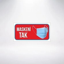 CATEKSSS Maskeni Tak 20X10 21X35 Arkası Sticker