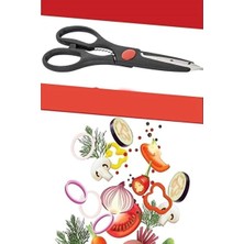 CATEKSSS Çok Renki Çok Amaçlı Mutfak Makası - Black Scissors