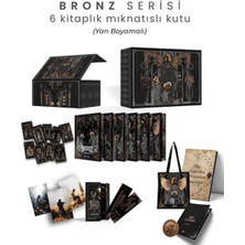 Bronz Serisi 6 Kitaplık Mıknatıslı Kutu - Yan Boyamalı (Ciltli)