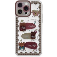 Alkar Tedarik Apple Iphone 14 Pro Kılıf Sweet Desenli Silikon Kapak - Şeffaf