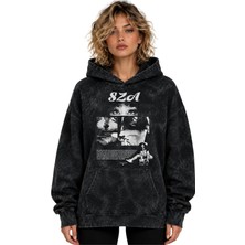Sevbano Sza Rapper Şarkıcı Baskılı Unisex Oversize Premium Yıkamalı Hoodie Sweatshirt