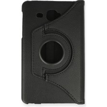 Alkar Tedarik Samsung Galaxy T280 Tab A 7 Kılıf 360 Tablet Deri Kılıf - Siyah