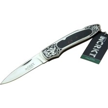 Cr 0128 Khv Kamp Çakı 18 cm - Metal Desenli Sap, Kılıflı, Kutulu