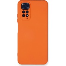 Alkar Tedarik Xiaomi Redmi Note 11 Kılıf Nano Içi Kadife Silikon - Turuncu