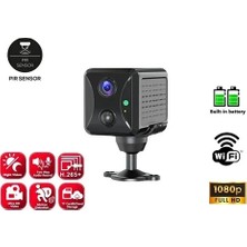 Alka Mini Pır Sensörlü Algılamalı Sesli Konuşmalı 1080P Hd Wifi Kamera