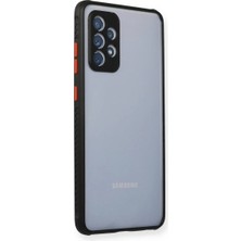 Alka Samsung Galaxy A72 Kılıf Miami Şeffaf Silikon - Siyah