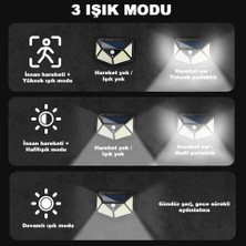 Alka 100 LED Dış Mekan Solar Aydınlatma Fotoselli Solar Lamba Hareket Sensörlü