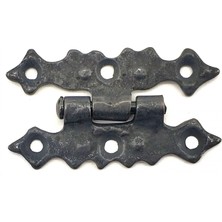 Alka Antika Tarz Dekoratif Pirinç Yıldız Menteşe - 63X36 Mm, Oksit