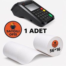 Mopak Saygılıofis Yazar Kasa Termal Pos Rulosu 56 mm x 16 mt ( 1 Adet Rulo )