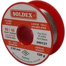 Alka 60/40 Lehim Teli 100 gr 0,50 mm (Sn:60 / Pb:40)