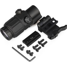 Alka Magnifier 5x Yakınlaştırmalı Dürbün 22MM Ray Uyumlu, Katlanır Yaylı Ayaklı