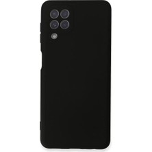 Alka Samsung Galaxy A22 Kılıf Nano Içi Kadife Silikon - Siyah