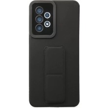 Alka Samsung Galaxy A33 5g Kılıf Mega Standlı Silikon - Siyah