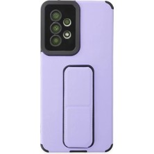 Alka Samsung Galaxy A53 5g Kılıf Mega Standlı Silikon - Lila