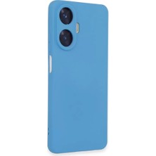 Alka Realme C55 Kılıf Nano Içi Kadife Silikon - Mavi