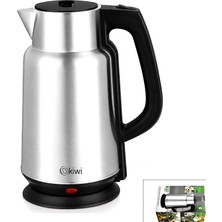 Akıllı Bayi Çelik - Sürahi Model Kettle Elektrikli Su Isıtıcısı Paslanmaz Çelik Gizli Rezistans 360° 2.2lt 1500W KK-3334