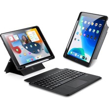 Alka Dux Ducis iPad 7- 8-9 10.2  iPad Air3- iPad Pro 10.5(2017) Dk Series Kablosuz Bluetooth KLAVYE-(5775)