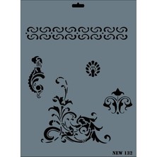 Alka Rich New Seri N-132 Stencil 35X25 cm