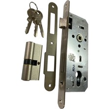 Alka Kale Oval 15 R 40 mm Nikel Silindirli Kapı Kilidi
