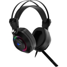 Alka Lenovo Lecoo HT405 Kulak Üstü Rgb LED Aydınlatma Kablolu Gaming Oyuncu Kulaklık