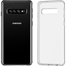 Alka Baseus Galaxy S10 Simple Ultra Ince  Kamera Korumalı Silikon KILIF-(5775)