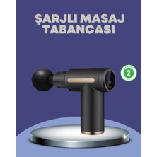 Alka Sporcu Kas Masaj Tabancası 6 Kademe Güçlü Titreşim 4 Başlık Şarjlı Masaj Aleti