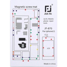 Alka Jıafa JF-870 iPhone 11 6.1 Inc Mıknatıslı Çalışma Hasırı Vida GOSTERGELI-(5775)
