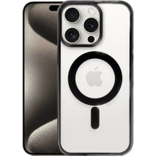 Alka Apple iPhone 15 Pro Kılıf Erozi Magsafe Kapak - Siyah