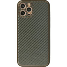 Alka Apple iPhone 12 Pro Kılıf Coco Karbon Silikon - Füme