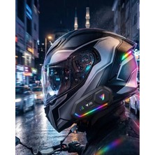 Alka Şarjlı Motosiklet Kask Intercom Kulaklık Bluetooth 5.3 Teknolojisi