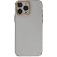 Alka Apple iPhone 13 Pro Kılıf Anka Pc Sert Metal Kapak - Şeffaf
