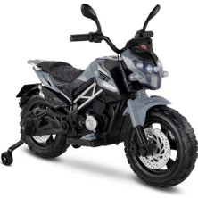 Akıllı Bayi 447 Motocross Akülü Motorsiklet 12V Gri