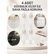 Alka 4'lü Esnek Kayışlı Çocuk Güvenlik Kilidi Pratik ve Güvenli Kullanım
