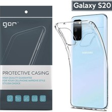 Alka Gor Samsung Galaxy S20 Kamera Korumalı Ultra Slim Silikon KILIF-(5775)