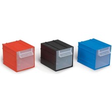 Alka Portbag PÇ014 Çekmece  Mavi-Kırmızı