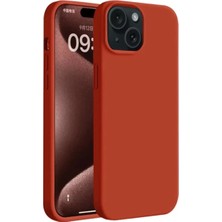 Alka Apple iPhone 15 Plus Kılıf First Silikon - Kırmızı